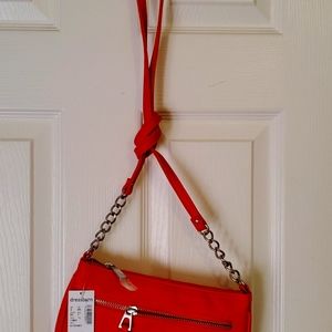 Orange shoulder purse